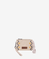 Wrangler Aztec Embroidered Fringe Card Wallet
