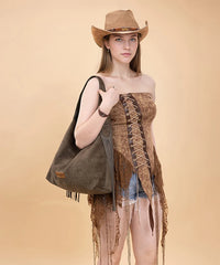 VIP DEAL | Wrangler Boho Fringe Suede Bag
