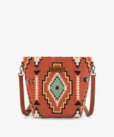 Wrangler Aztec Print Shoulder Bag in BR