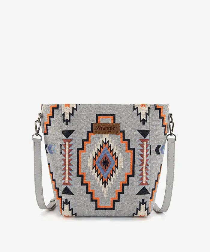 Wrangler Aztec Print Shoulder Bag in GY