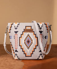 Wrangler Aztec Print Shoulder Bag in GY
