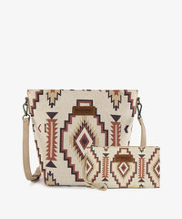 Wrangler Aztec Print Shoulder Bag in TN