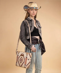 Wrangler Aztec Print Shoulder Bag in TN
