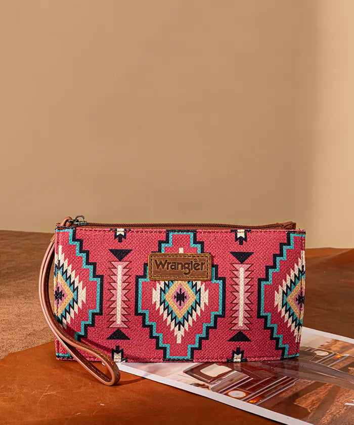Wrangler Aztec Print Shoulder Bag in BDY