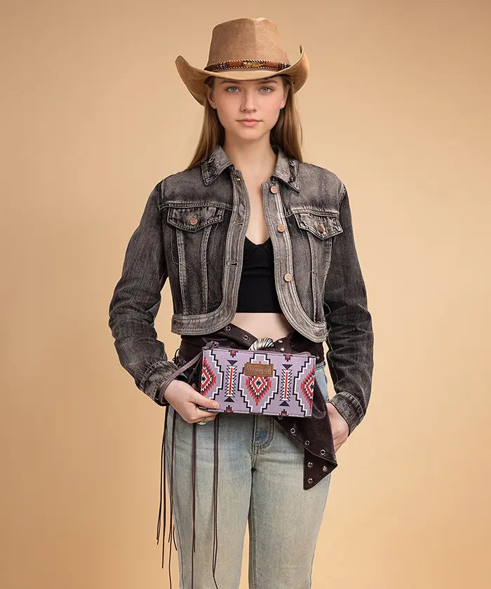 Wrangler Aztec Print Shoulder Bag in PP