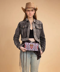 Wrangler Aztec Print Shoulder Bag in PP