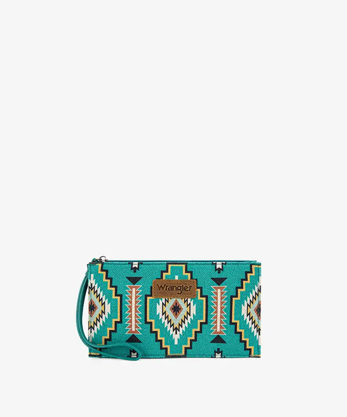 Wrangler Aztec Print Shoulder Bag in TQ