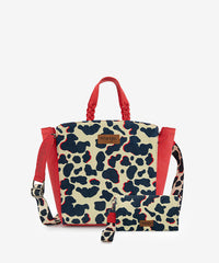 Wrangler All-over Cow Print Wide Tote Bag Set
