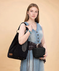 Wrangler Floral Embossed Hobo Bag