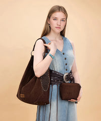 Wrangler Floral Embossed Hobo Bag