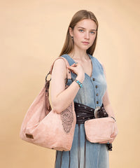 Wrangler Floral Embossed Hobo Bag
