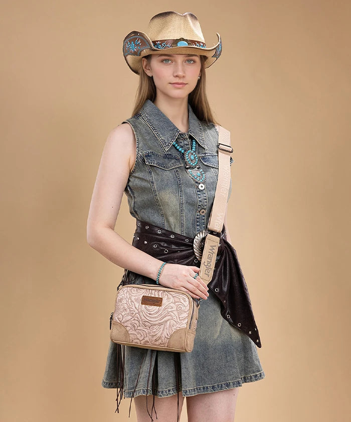 Wrangler floral print purse in KH