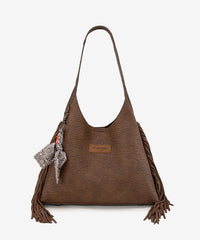 Wrangler Textured Fringe Hobo Bag