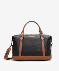 Wrangler duffel bag in Black-Brown β sleek, spacious design for gym or weekend trips