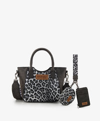 Wrangler Western Rustic Charm Leopard Print Tote Bag