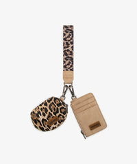 Wrangler Leopard Print Dual Pouch Wristlet