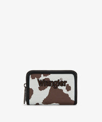 Wrangler Cow-Print Canvas Handbag