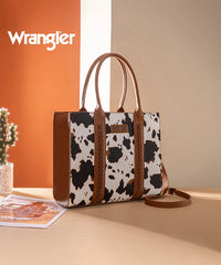 Wrangler Cow Printed Tote Bag