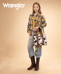 Wrangler Cow Printed Tote Bag
