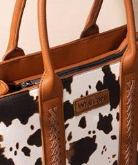 Wrangler Cow Printed Tote Bag