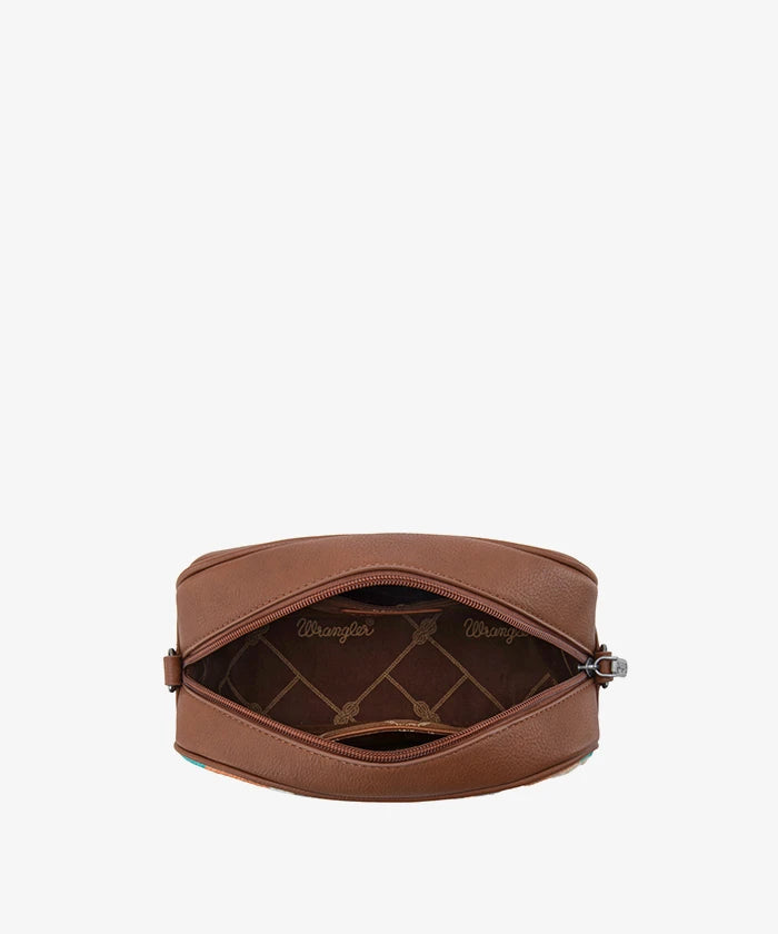 Wrangler canvas crossbody bag in BR