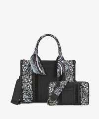 Wrangler Western Desert Paisley Tote Bag