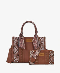 Wrangler Western Desert Paisley Tote Bag