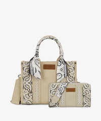 Wrangler Western Desert Paisley Tote Bag