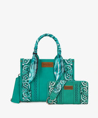 Wrangler Western Desert Paisley Tote Bag