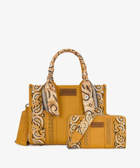 Wrangler Western Desert Paisley Tote Bag