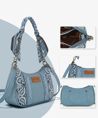 Wrangler Desert Paisley Shoulder Bag in Blue