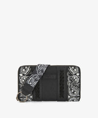 Wrangler western paisley wristlet in BK