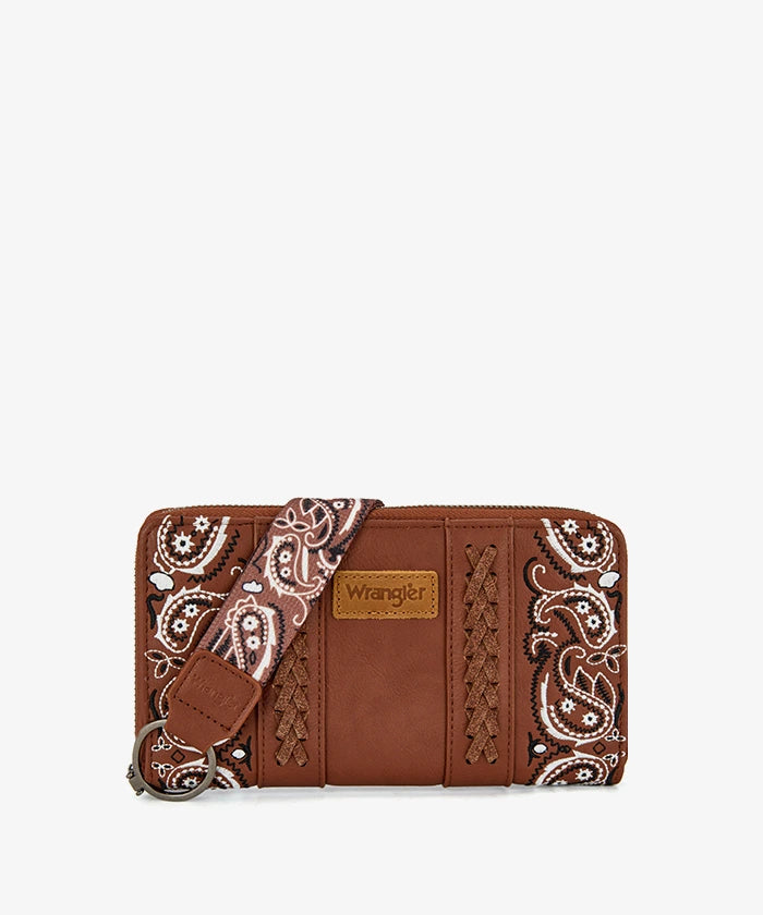 Wrangler western paisley wristlet in BR