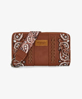 Wrangler western paisley wristlet in BR
