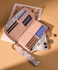 Wrangler western paisley wristlet in PK