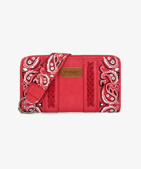 Wrangler western paisley wristlet in RD