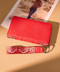 Wrangler western paisley wristlet in RD