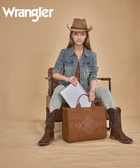 Wrangler Aztec Studded Tote Bag Set