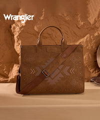 Wrangler Aztec Studded Tote Bag Set