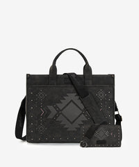 Wrangler Aztec Studded Tote Bag Set