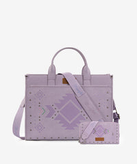 Wrangler Aztec Studded Tote Bag Set