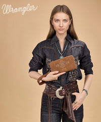 Wrangler Aztec Studded Tote Bag Set