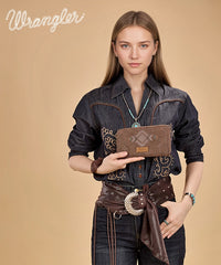 Wrangler Aztec Studded Tote Bag Set
