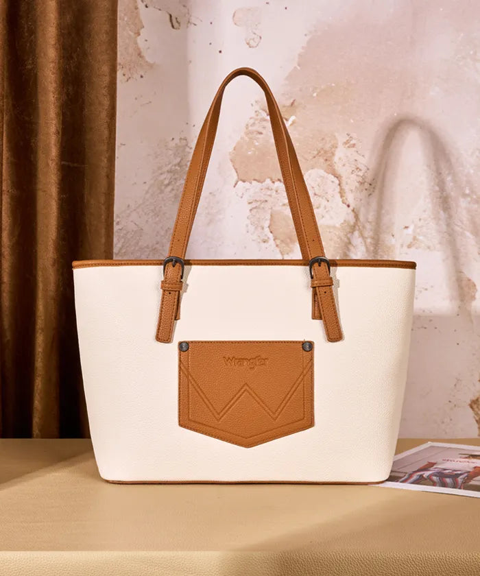 Wrangler Stitch Tote Bag in BG-BR