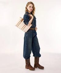 Wrangler Stitch Tote Bag in BG-BR
