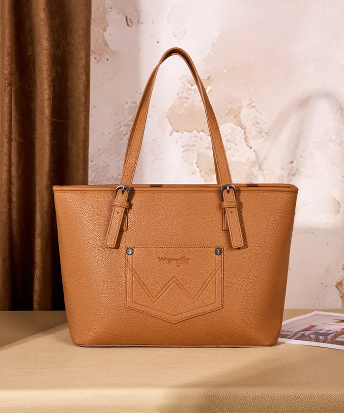 Wrangler Stitch Tote Bag in BR