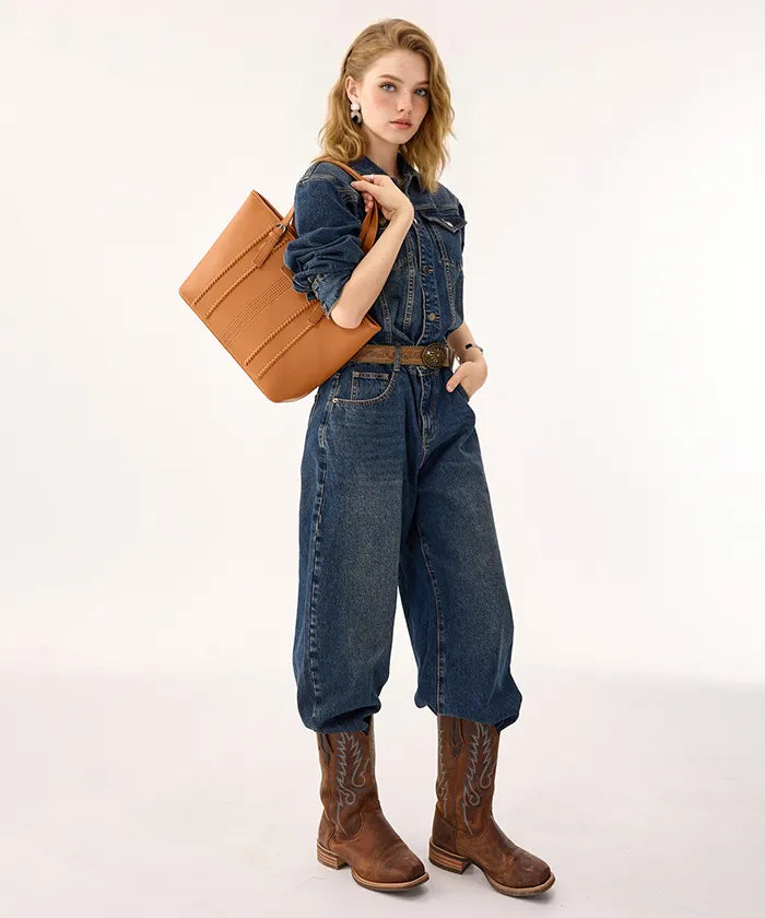 Wrangler Stitch Tote Bag in BR