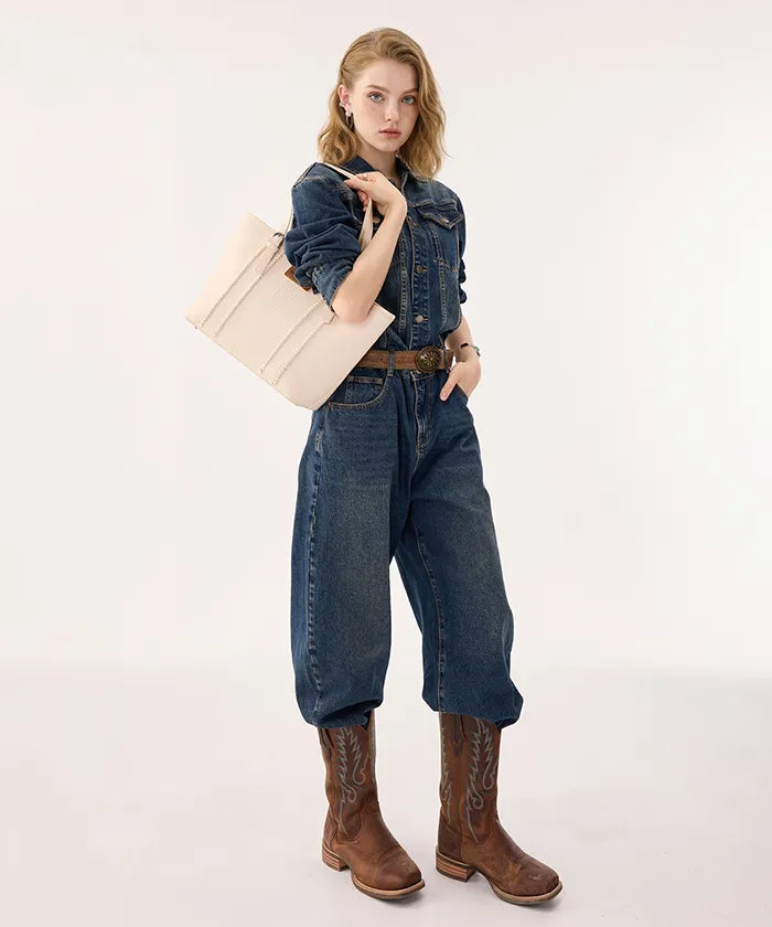 Wrangler Stitch Tote Bag in BG