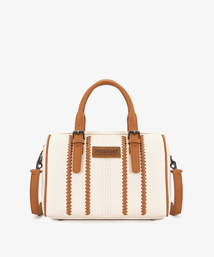 Wrangler Stitch Boston Tote Bag in BG-BR