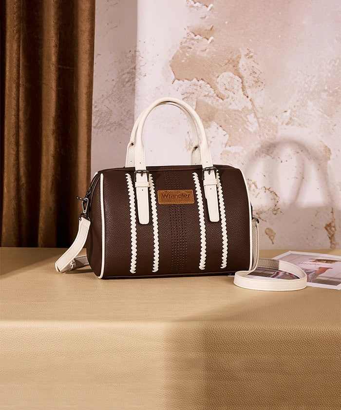 Wrangler Stitch Boston Tote Bag in CF-BG